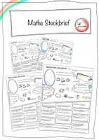 Vorschau - Arbeitsblätter - Mathe Steckbrief - neue Klasse - DaZ - Willkommensklasse - Intensivklasse - Deckblatt