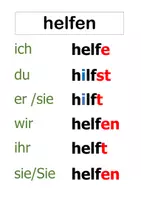 Vorschau - Poster - DaF/DaZ: Tafelbilder in DIN A4: unregelmäßige Verben - Seite 3
