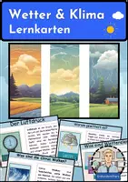 Vorschau - Arbeitsblätter - Wetter – Materialpaket mit Lernkarten, Übungsaufgaben & Klimadiagrammen (Erdkunde Sek I) - Seite 1