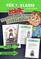 Vorschau - Arbeitsblätter - Ethik 7. Klasse – Medienkompetenz: Verantwortungsvoll mit Medien umgehen - Deckblatt