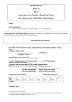 Vorschau - Klassenarbeiten - Deutscharbeit Klasse 10 Parabelinterpretation "Hilfloser Knabe" (Brecht) - Seite 1