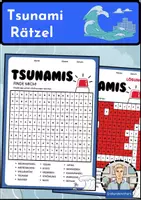 Vorschau - Arbeitsblätter - Tsunami - Rätsel - Erdkunde für die Sek 1 - Deckblatt