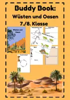 Vorschau - Mal- und Bastelvorlagen - Buddy Book Wüste und Oasen - Deckblatt