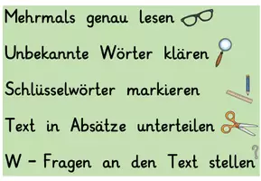 Vorschau - Poster - Lesestrategien: Aushang und Fächer - Seite 3