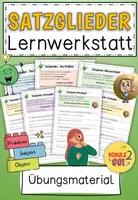 Vorschau - Arbeitsblätter - Satzglieder WERKSTATT / Deutsch - Deckblatt