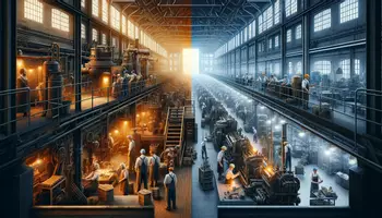 Vorschau - Arbeitsblätter - Arbeitsbedingungen in der Industrie um 1880 und heute im Vergleich - Deckblatt