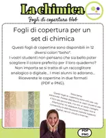 anteprima - Flashcard - Chimica | 12 fogli di copertina | blob | raccoglitore di chimica - Pagina 1
