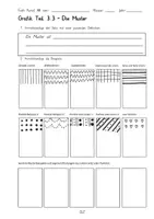 Vorschau - Arbeitsblätter - AWi Grafiklehre Teil 3.3. Muster Gestaltungslehre Arbeitsblatt - Deckblatt