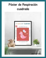 Vista previa - Decoración del aula - Respiración Cuadrada: Póster Educativo para la Autorregulación y Concentración. - página 1