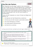 Vorschau - Arbeitsblätter - Fasten und Fastnacht - Infotexte, Fragen und zwei kleine Projekte - Seite 3