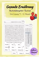 Vorschau - Arbeitsblätter - Gesundes Frühstück | Buchstabengitter | Suchsel - Deckblatt