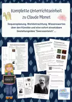 Vorschau - Unterrichtsreihen - Komplette Unterrichtseinheit zu Claude Monet - Deckblatt