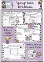 Aperçu - Préparation de séquence / Séquence complète - Reportage après la découverte d'un livre/d'une histoire Marie Milo - Page de couverture