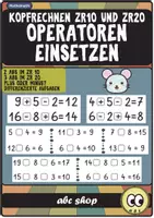 Vorschau - Arbeitsblätter - Operatoren einsetzen (plus und minus) im ZR 10 ZR 20 (5 ABs, Anfangsunterricht) - Deckblatt