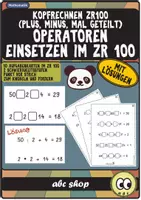 Vorschau - Arbeitsblätter - Operatoren einsetzen (plus, minus, mal und geteilt) im ZR 100 (10 ABs) - Deckblatt