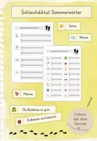 Vorschau - Arbeitsblätter - Schleichdiktat Sommerwörter Klasse 1/2 - Deckblatt