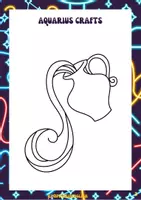 Vista previa - Manualidades / Dibujos para colorear - Is your horoscope Aquarius? - página 3
