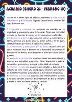 Aperçu - Matériel pour travaux manuels / dessin - Ton signe du zodiaque est-il Verseau ? Espagnol. - Page 1
