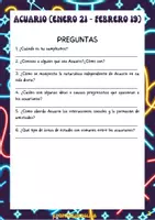 Aperçu - Matériel pour travaux manuels / dessin - Ton signe du zodiaque est-il Verseau ? Espagnol. - Page 2