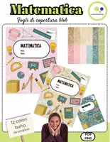 anteprima - Flashcard - Matematica | 12 fogli di copertina | blob | quaderno di matematica - Pagina di copertina