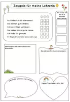 Vorschau - Arbeitsblätter - Lehrerzeugnis / Lehrerinnenzeugnis - Deckblatt
