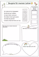 Vorschau - Arbeitsblätter - Lehrerzeugnis / Lehrerinnenzeugnis - Seite 1