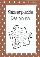 Vorschau - Mal- und Bastelvorlagen - Das bin ich - Vorstellung im Klassenpuzzle - Deckblatt