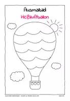Vorschau - Mal- und Bastelvorlagen - Ausmalbilder Heißluftballon - Seite 3