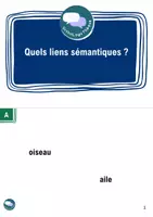Aperçu - Cartes d'exercices - Quels liens sémantiques ? - cahier d'activité - Page 1