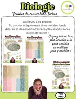 Aperçu - Cartes / Images - Biologie | 12 pages de garde | Taches | Chemise de biologie - Page 2