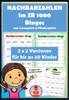 Vorschau - Stationenlernen - Nachbarzahlen im Zahlenraum 1000 - Bingos - Deckblatt