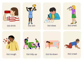 Vorschau - Bildkarten - VERBS FLASH CARDS - Lernkarten/Bildkarten Verben - Seite 3