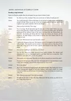 Vorschau - Arbeitsblätter - An adventure at Caldicot Castle (Reading + Simple Past) - Deckblatt