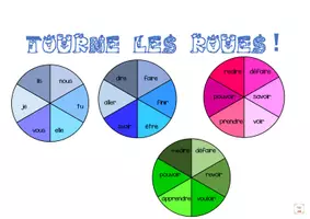 Aperçu - Apprentissages en autonomie - Conj le présent TOURNE ta roue avec les verbes P3 - Page de couverture