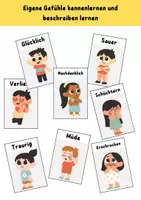 Vorschau - Arbeitsblätter - Eigene Gefühle kennenlernen und Beschreiben 3.Klasse - Seite 1