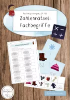 Vorschau - Arbeitsblätter - Rechenspaziergang: Zahlenrätsel | Fachbegriffe | ZR 100 | Winter - Deckblatt