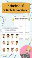 Vorschau - Arbeitsblätter - Arbeitsheft - "Gefühle und Emotionen" - Deckblatt