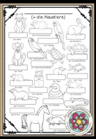 Vorschau - Arbeitsblätter - Haustiere - Bildwörterbuch - Deckblatt