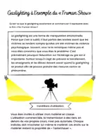 Aperçu - Feuilles d'exercices - Gaslighting à l’exemple du «Truman Show» - Page de couverture