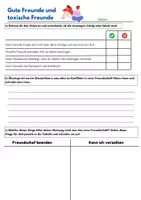 Vorschau - Arbeitsblätter - Arbeitsblatt zu toxischen Freundschaften - Seite 1