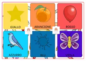 anteprima - Flashcard - Abbiniamo il colore! Flashcard colori - Pagina di copertina