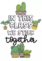 Vorschau - Präsentationen/Tafelbilder - Door Decoration - "In this class we stick together" - Seite 1
