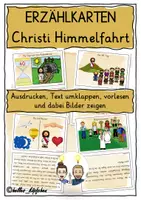 Vorschau - Fördermaterial/Inklusion - Christi Himmelfahrt Religionsunterricht ERZÄHLKARTEN - Deckblatt