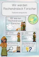 Vorschau - Unterrichtsreihen - Wir werden Rechendreieck Forscher: Reihentransparenz - Deckblatt