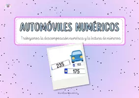 Vista previa - Tarjetas / Manipulativos - NUMERACIÓN CON AUTOMÓVILES Y MATRÍCULAS - página 2