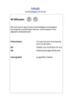 Vorschau - Stundenentwürfe - Materialpaket Bewegte Schule: 5 Schnitzeljagden Kunst - Seite 1