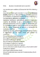 Vista previa - Tarjetas / Manipulativos - MANIFIESTO DÍA ESCOLAR DE LA NO VIOLENCIA Y LA PAZ - página 3