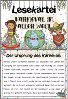 Vorschau - Arbeitsblätter - Karneval in aller Welt | Materialpaket | Klasse 2/3/4 - Seite 2