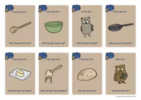 anteprima - Giochi - Brown Owl and the Pancake Mix - I HAVE GOT ... WHO HAS GOT ...?Pancake Mix - I have got who has got - Pagina 2