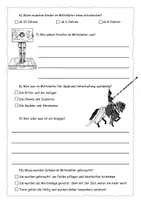 Vorschau - Arbeitsblätter - Quiz zum Mittelalter-Check (Reportage) - mit Lösung - Seite 1